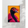 Neon Şıklığı Devekuşu Poster