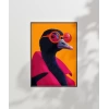 Neon Şıklığı Devekuşu Poster