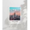 New York Silüeti Gün Doğumu Poster
