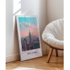 New York Silüeti Gün Doğumu Poster