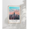 New York Silüeti Gün Doğumu Poster