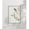 Numata Kashu Japon Uzun Kuyruklu Baştankara ve Akçaağaç Poster