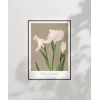 Ogawa Kazumasa Beyaz Süsen Poster