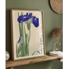 Ohara Koson Mavi Irisler Poster