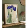 Ohara Koson Mavi Irisler Poster