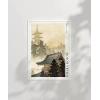 Ohara Koson Pagoda ve Gökkuşağı Poster