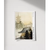 Ohara Koson Pagoda ve Gökkuşağı Poster