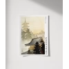 Ohara Koson Pagoda ve Gökkuşağı Poster