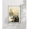 Ohara Koson Pagoda ve Gökkuşağı Poster