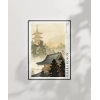 Ohara Koson Pagoda ve Gökkuşağı Poster