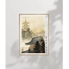 Ohara Koson Pagoda ve Gökkuşağı Poster