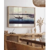 Ohara Koson Tekneler ve Batan Güneş Poster