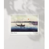 Ohara Koson Tekneler ve Batan Güneş Poster