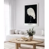 Ohara Koson Yağmurda Ak Balıkçıl Poster