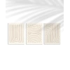Organik Akış ve Desen Sanatı Triptik 3lü Poster