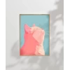 Pastel Kedinin Zarafeti Poster