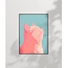 Pastel Kedinin Zarafeti Poster