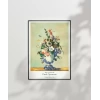 Paul Cézanne Rokoko Vazoda Çiçekler 2 Poster