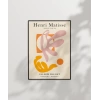 Pembe ve Turuncu Sanat Poster