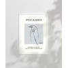 Picasso Stil Soyut Kuş Çizimi Poster