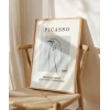 Picasso Stil Soyut Kuş Çizimi Poster