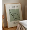 Picasso Tarzı Dekoratif Fil Çerçeveli Poster