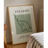 Picasso Tarzı Dekoratif Fil Çerçeveli Poster