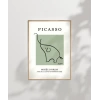 Picasso Tarzı Dekoratif Fil Çerçeveli Poster