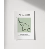 Picasso Tarzı Dekoratif Fil Çerçeveli Poster