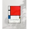 Piet Mondrian Kırmızı, Mavi ve Sarıdan Oluşan Kompozisyon Poster