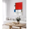 Piet Mondrian Kırmızı, Mavi ve Sarıdan Oluşan Kompozisyon Poster