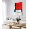 Piet Mondrian Kırmızı, Mavi ve Sarıdan Oluşan Kompozisyon Poster
