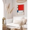 Piet Mondrian Kırmızı, Mavi ve Sarıdan Oluşan Kompozisyon Poster