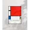 Piet Mondrian Kırmızı, Mavi ve Sarıdan Oluşan Kompozisyon Poster