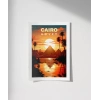 Piramitlerin Altında Gün Batımı Poster
