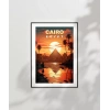 Piramitlerin Altında Gün Batımı Poster