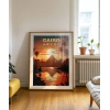 Piramitlerin Altında Gün Batımı Poster