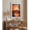 Piramitlerin Altında Gün Batımı Poster