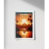Piramitlerin Altında Gün Batımı Poster
