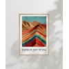 Rainbow Mountains Peru Poster