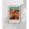 Rainbow Mountains Peru Poster