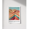 Rainbow Mountains Peru Poster