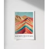 Rainbow Mountains Peru Poster