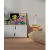 Renkli Çiçekler ve Yüzler Poster