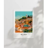 Renkli Sintra Evleri Minimalist Poster