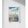 Reykjavik Kış Güzelliği Poster