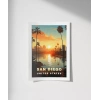 San Diego Gün Batımı Poster