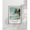 Sandy Lane Barbados Tropik Sahil Poster