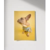 Sarı Fondaki Fransız Bulldog Poster