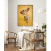 Sarı Fondaki Fransız Bulldog Poster